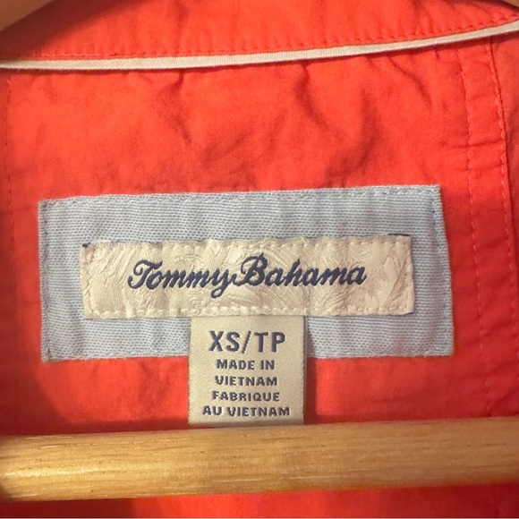 Tommy Bahama Nova Wave Puff Sleeve Seersucker Top Red Orange Women Size XS - Picture 7 of 9